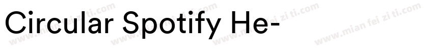 Circular Spotify He字体转换